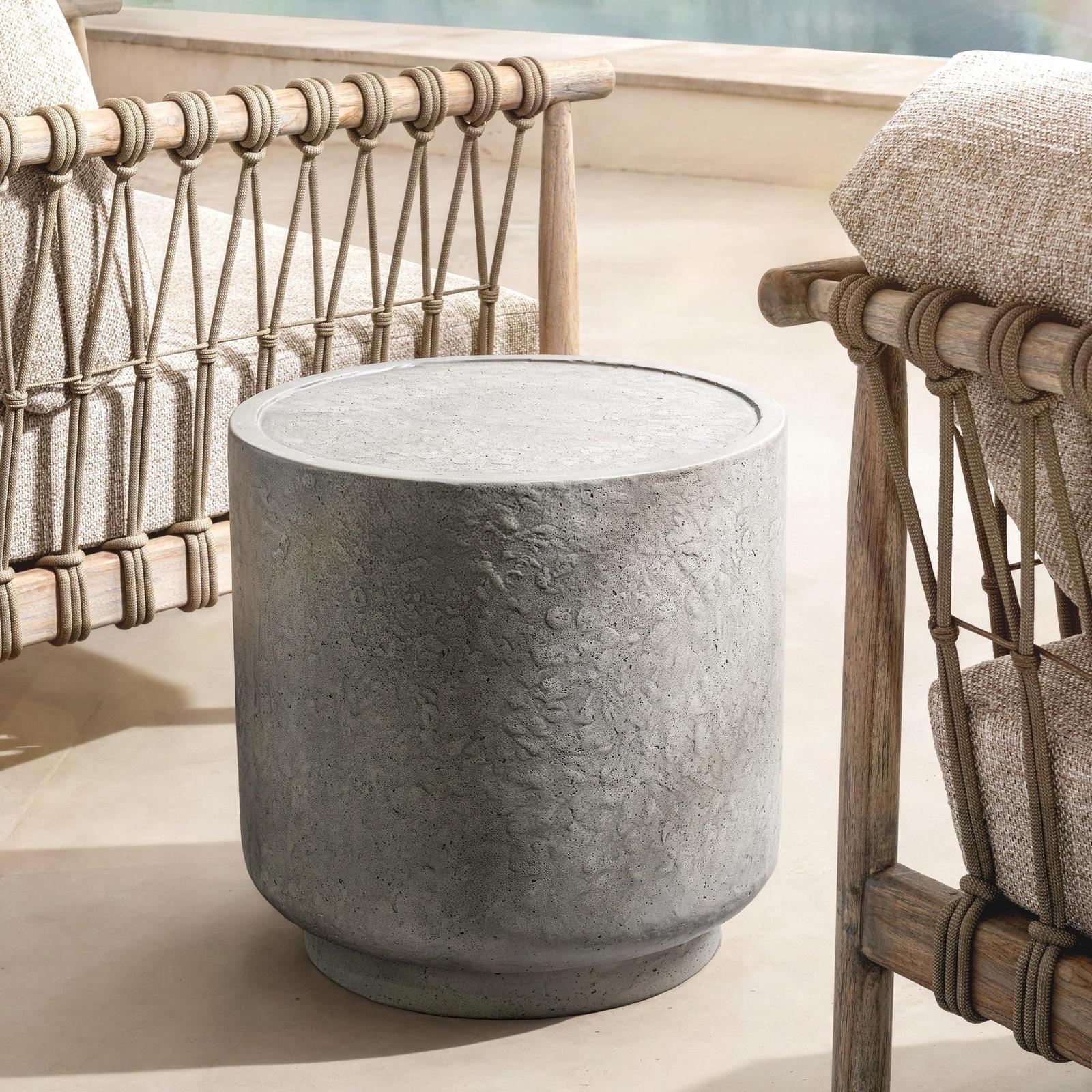 Classic Home Sania Outdoor Round Accent Table Clearance