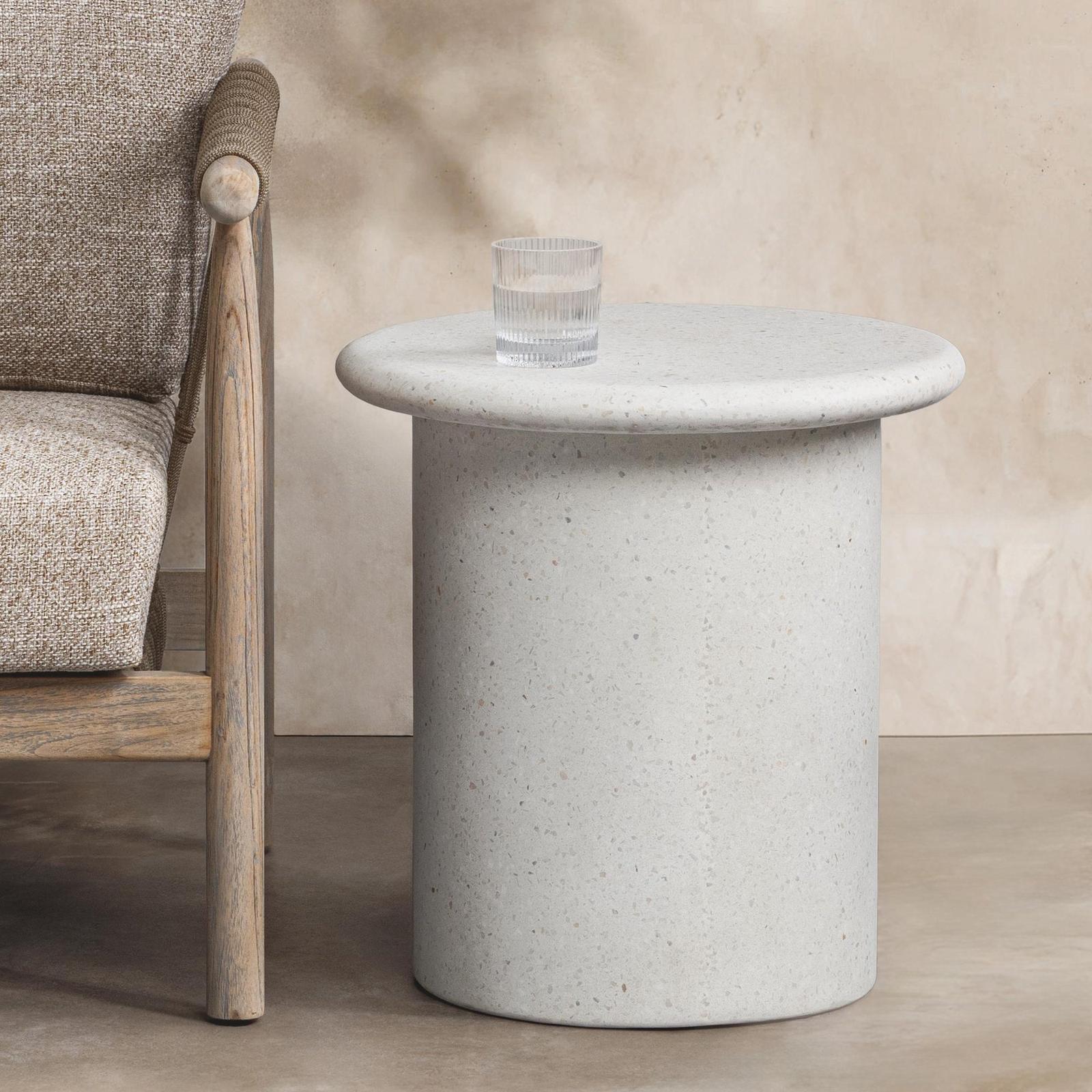 Classic Home Nysa Outdoor Round End Table