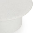 Classic Home Nysa Outdoor Round End Table - White