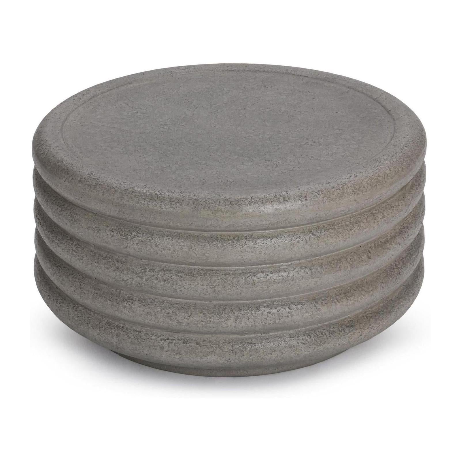 Classic Home Reva Outdoor Round Coffee Table Clearance