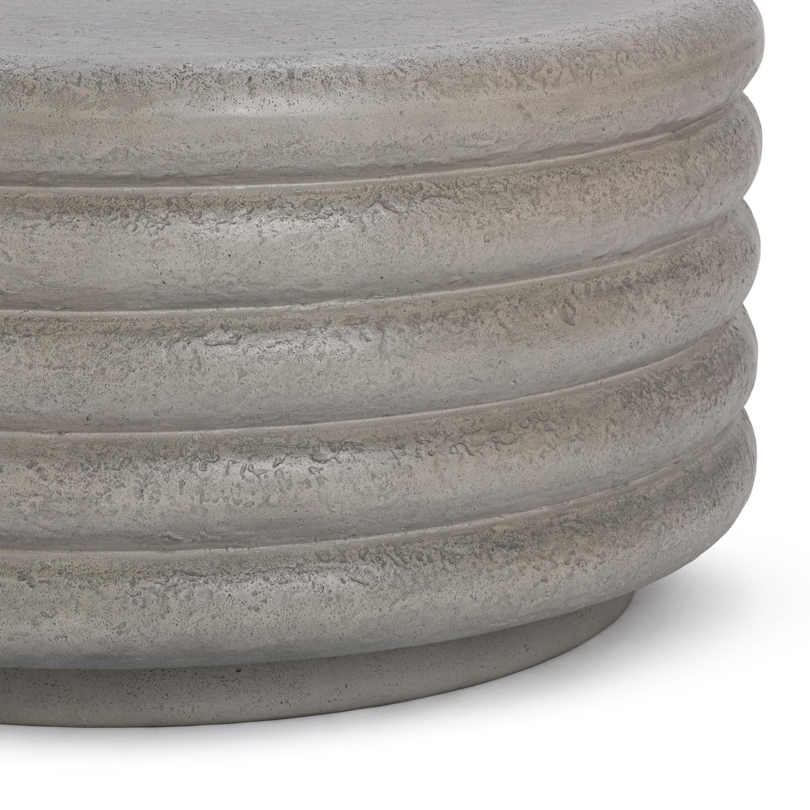 Classic Home Reva Outdoor Round Coffee Table Clearance