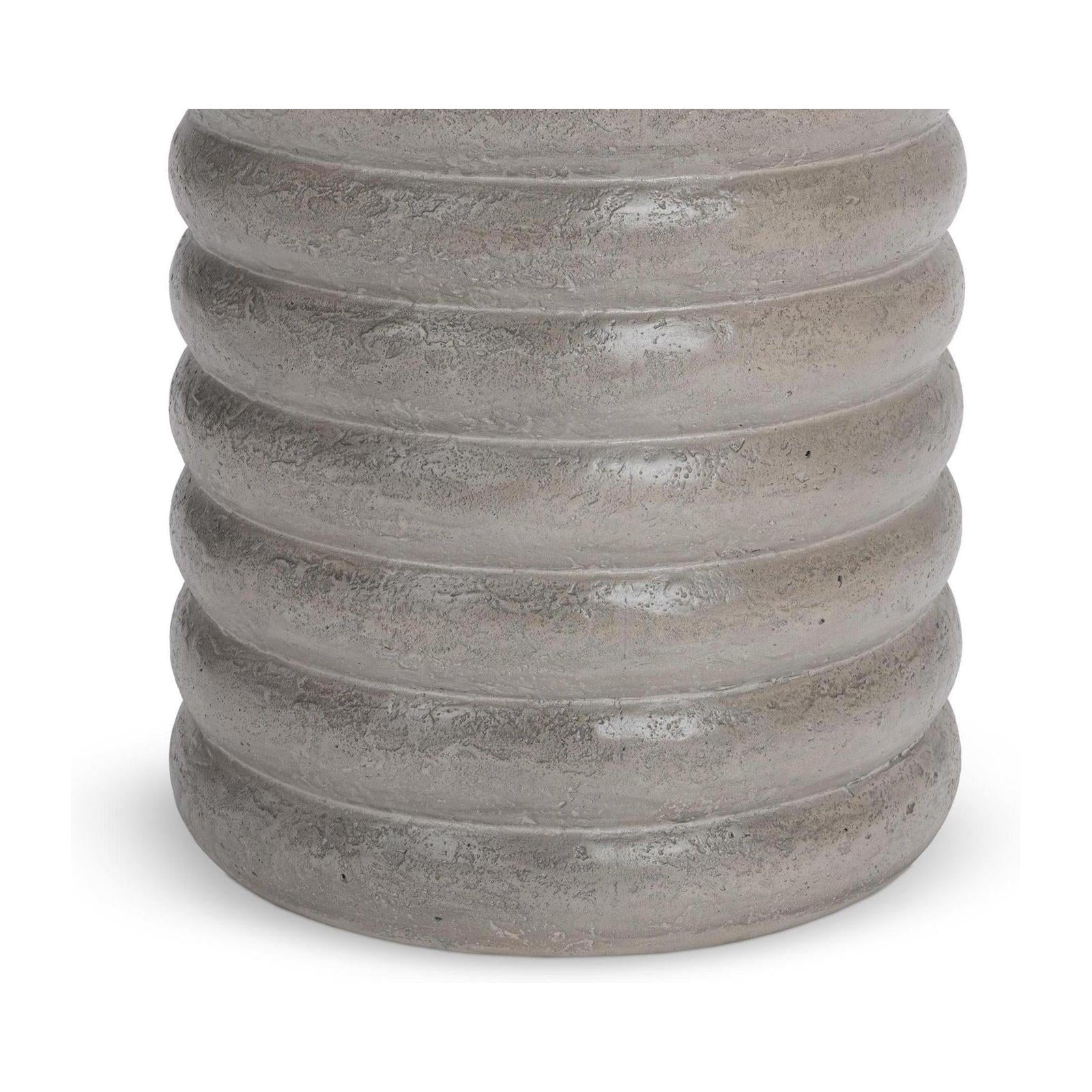 Classic Home Reva Outdoor Round End Table Clearance