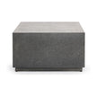 Classic Home Marwin Outdoor Square Coffee Table Dark Gray