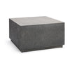 Classic Home Marwin Outdoor Square Coffee Table Dark Gray