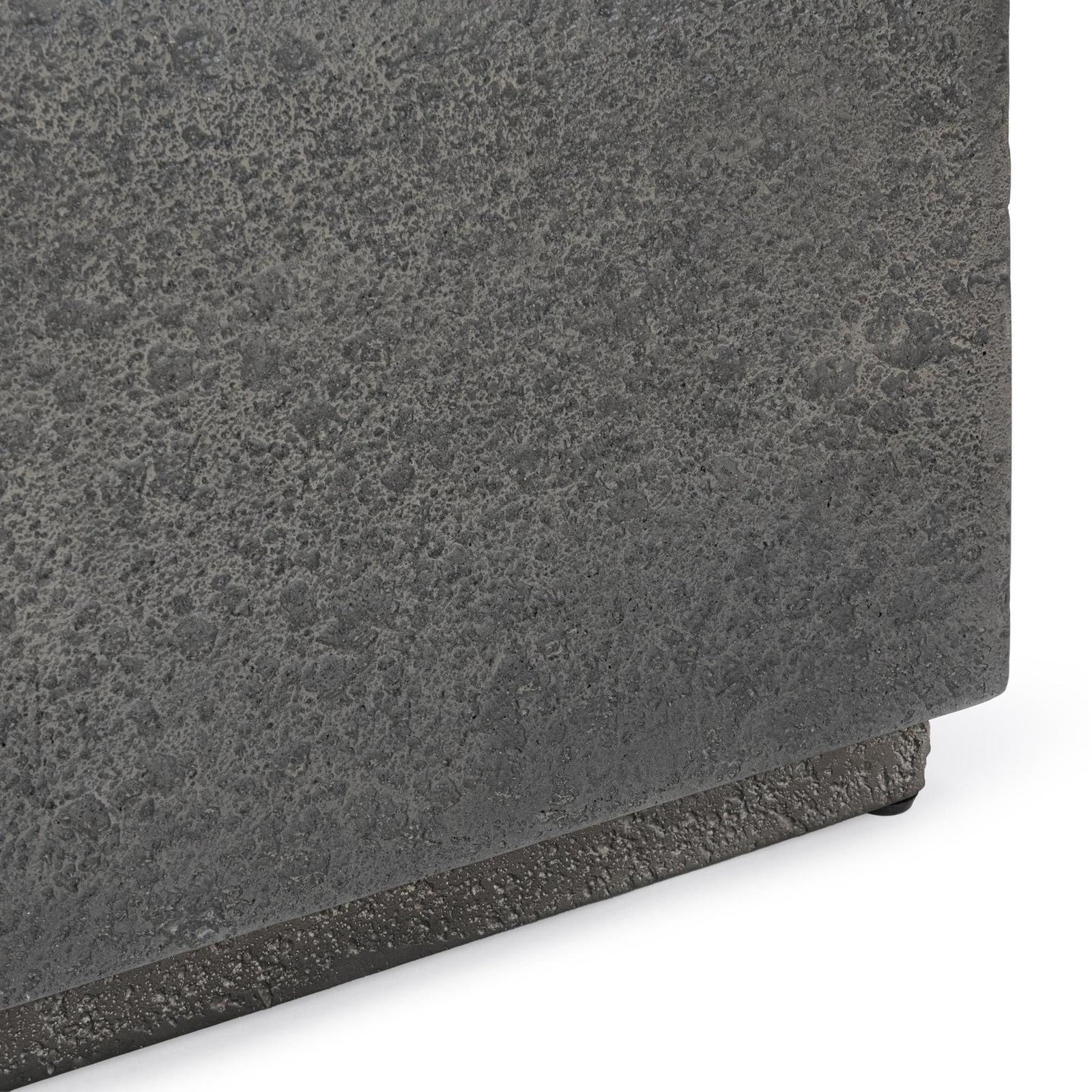 Classic Home Marwin Outdoor Square Coffee Table Dark Gray