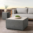 Classic Home Marwin Outdoor Square Coffee Table Dark Gray