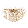 Corbett Corfu 6 Light Ivory Coco Semi Flush Ceiling Light