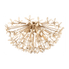 Corbett Corfu 6 Light Ivory Coco Semi Flush Ceiling Light
