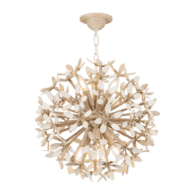 Corbett Corfu 8 Light Ivory Coco Chandelier Ceiling Light