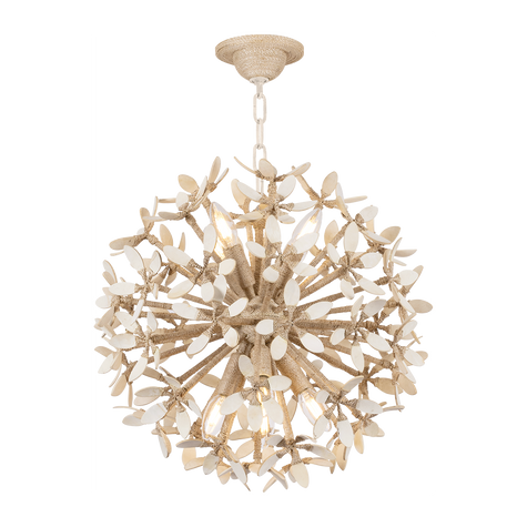 Corbett Corfu 8 Light Ivory Coco Chandelier Ceiling Light