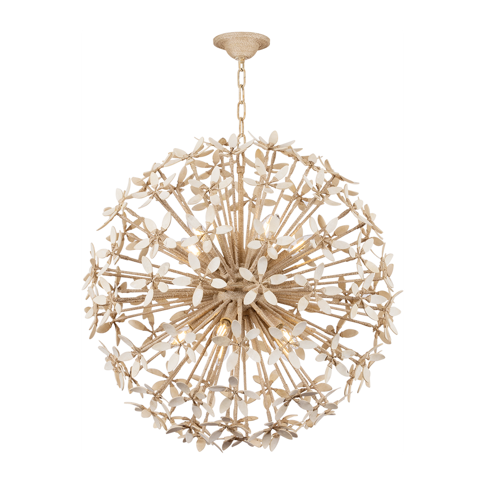 Corbett Corfu 10 Light Ivory Coco Chandelier Ceiling Light