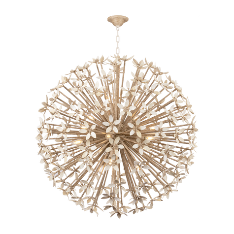 Corbett Corfu 16 Light Ivory Coco Chandelier Ceiling Light