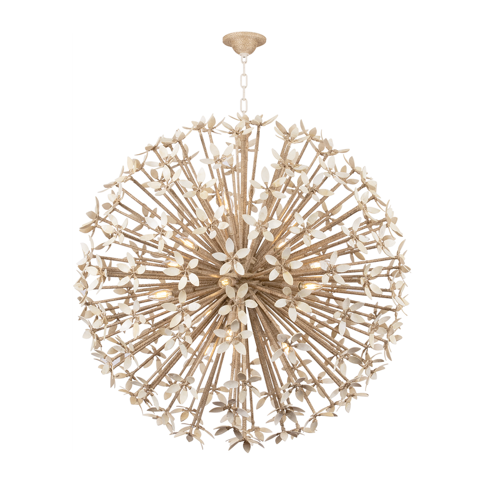 Corbett Corfu 16 Light Ivory Coco Chandelier Ceiling Light