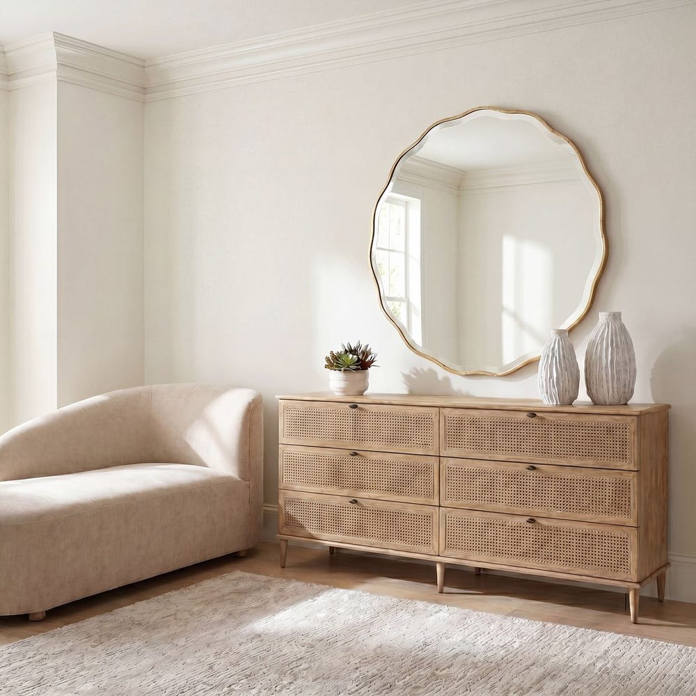 Uttermost Coast 6 Drawer Rattan Chest
