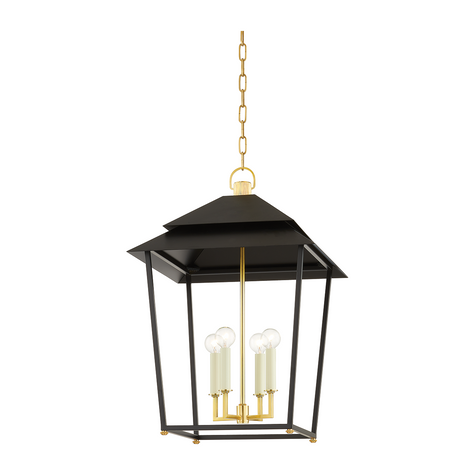 Hudson Valley Lighting Natick 4 Light 18 inch Lantern Ceiling Light