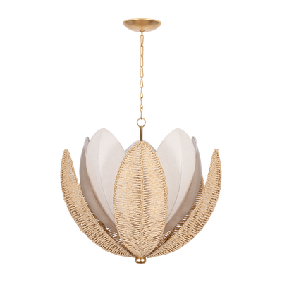 Corbett Costa Brava 10 Light Vintage Gold Leaf Chandelier Ceiling Light