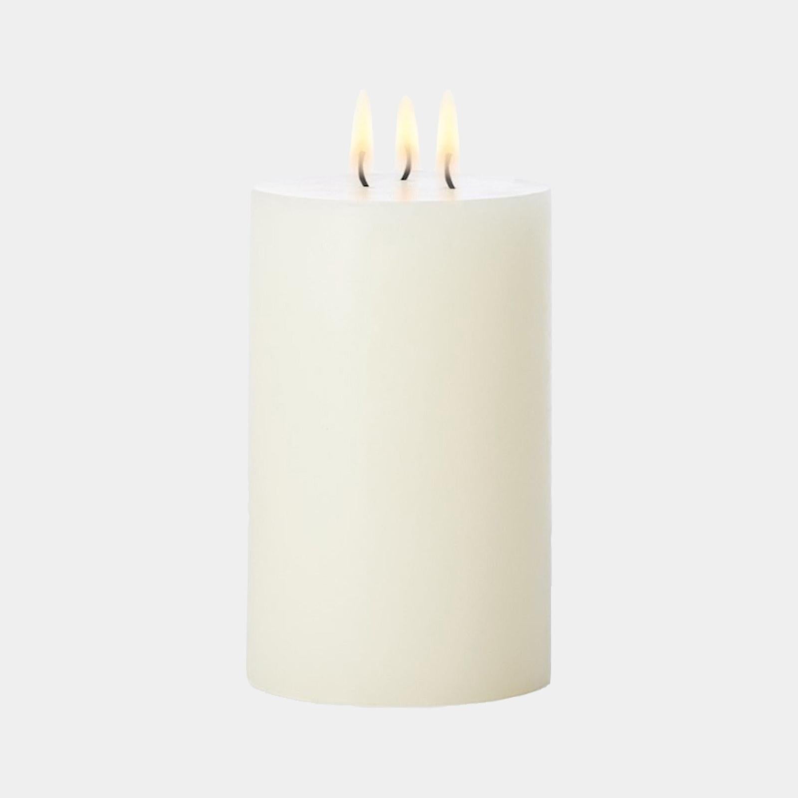 Global Views Unscented Wick Pillar Candle