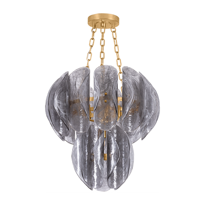 Corbett Anatase 5 Light Vintage Gold Leaf Chandelier Ceiling Light