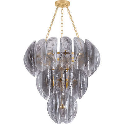 Corbett Anatase 10 Light Vintage Gold Leaf Chandelier Ceiling Light