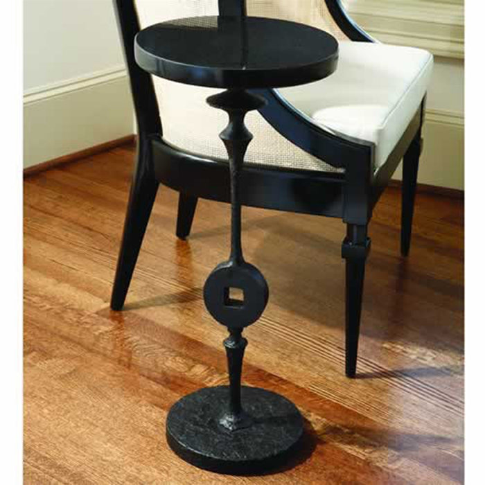 Global Views Artisan Square Peg Accent Table