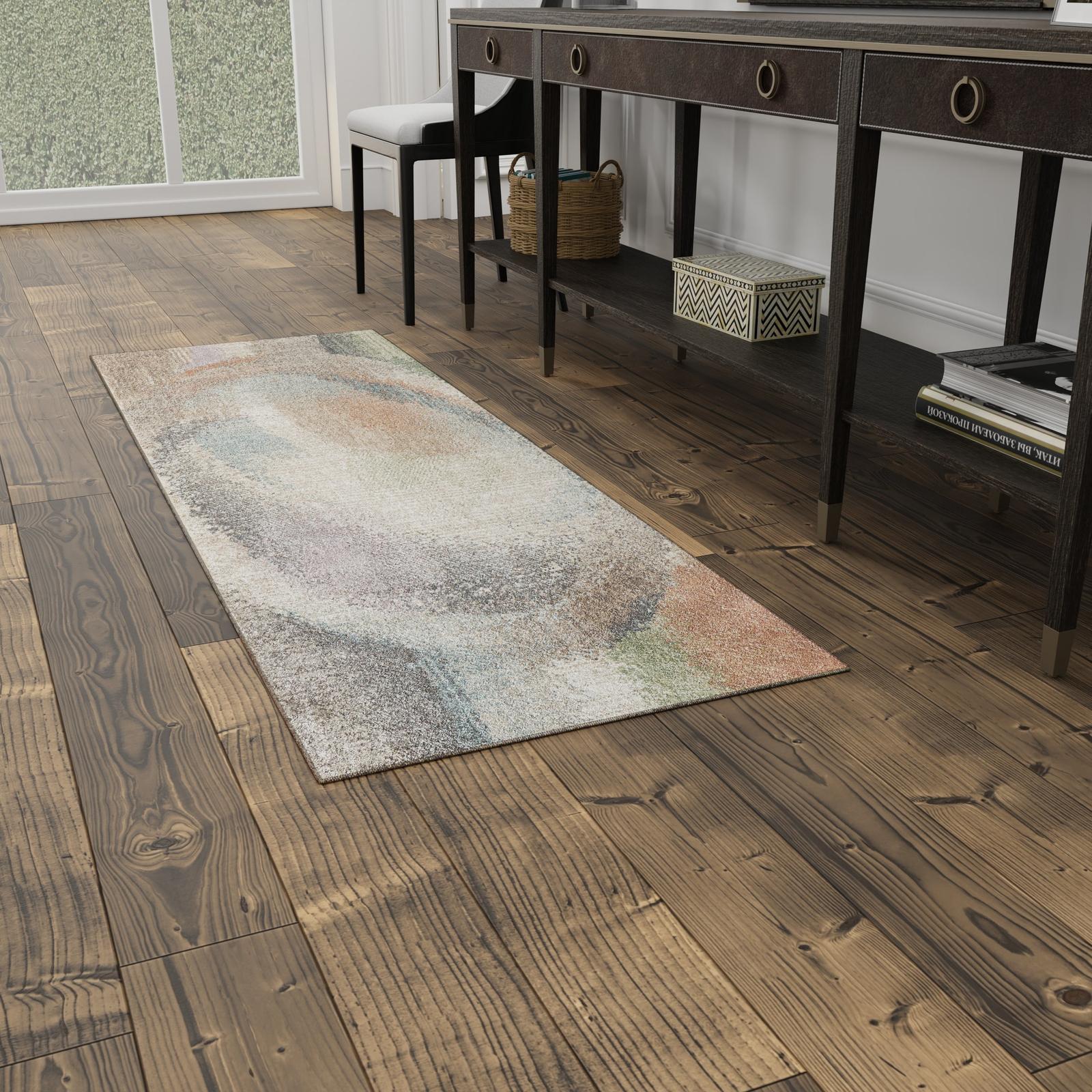 Feizy Eden 39QTF Modern Abstract Rug in Brown/Tan/Blue