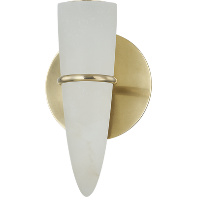Corbett Lombardy 1 Light Vintage Brass Wall Sconce Wall Light