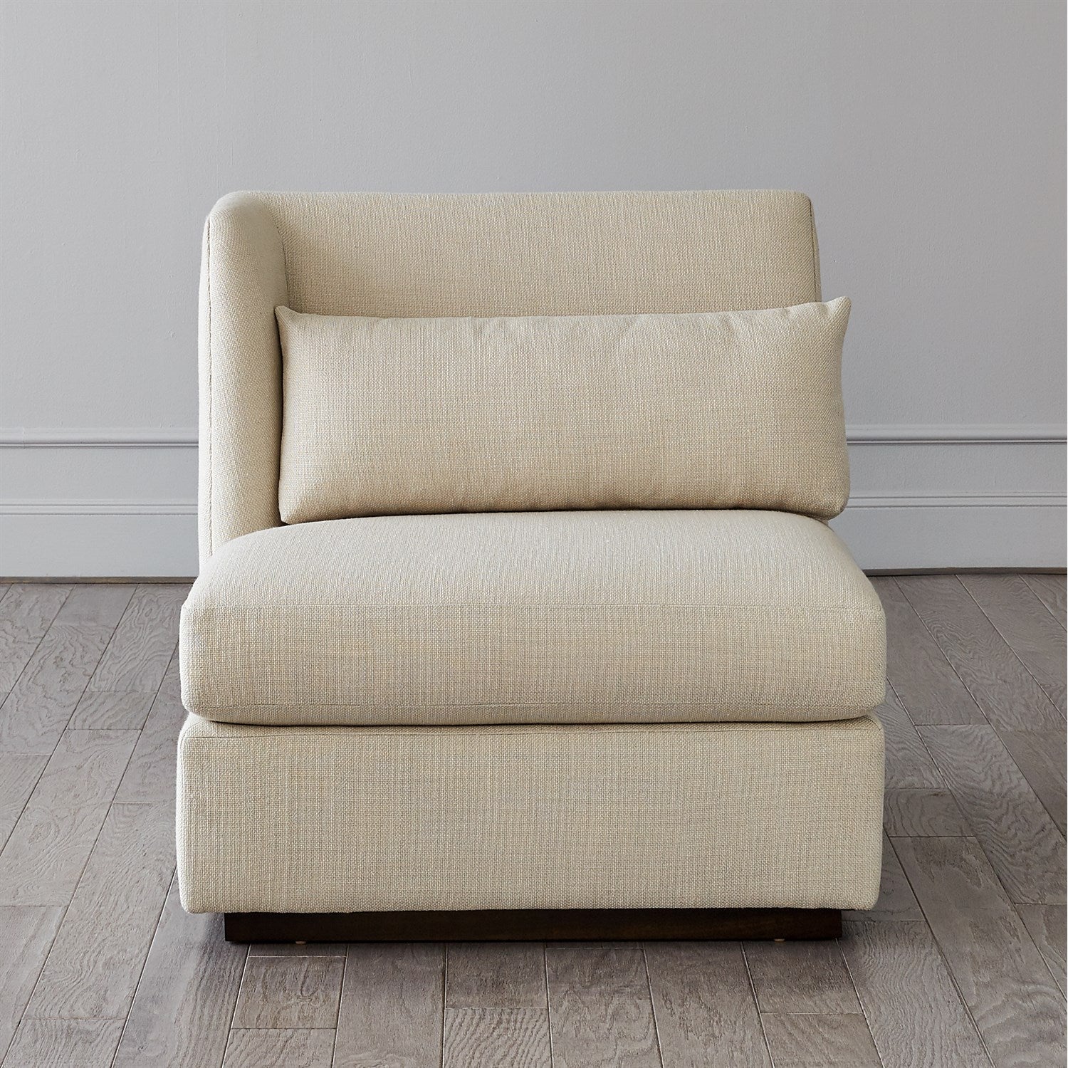 Global Views Alder Sectional Chair - Muslin