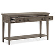 Magnussen Home Paxton Place Dovetail Grey Rectangular Sofa Table