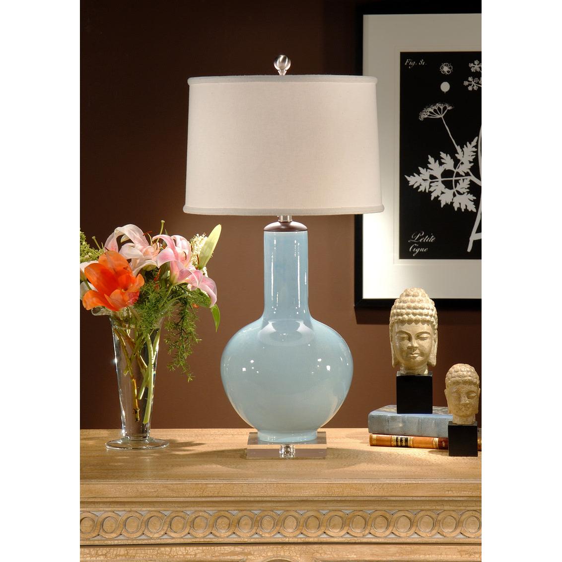 Wildwood Cayden Blue Glazed Lamp