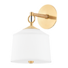 Hudson Valley Lighting White Plains 1 Light 8.5 inch Aged Brass Wall Sconce Wall Light