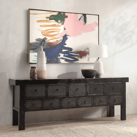 Classic Home Lahey 11Dwr Rectangle Console Table