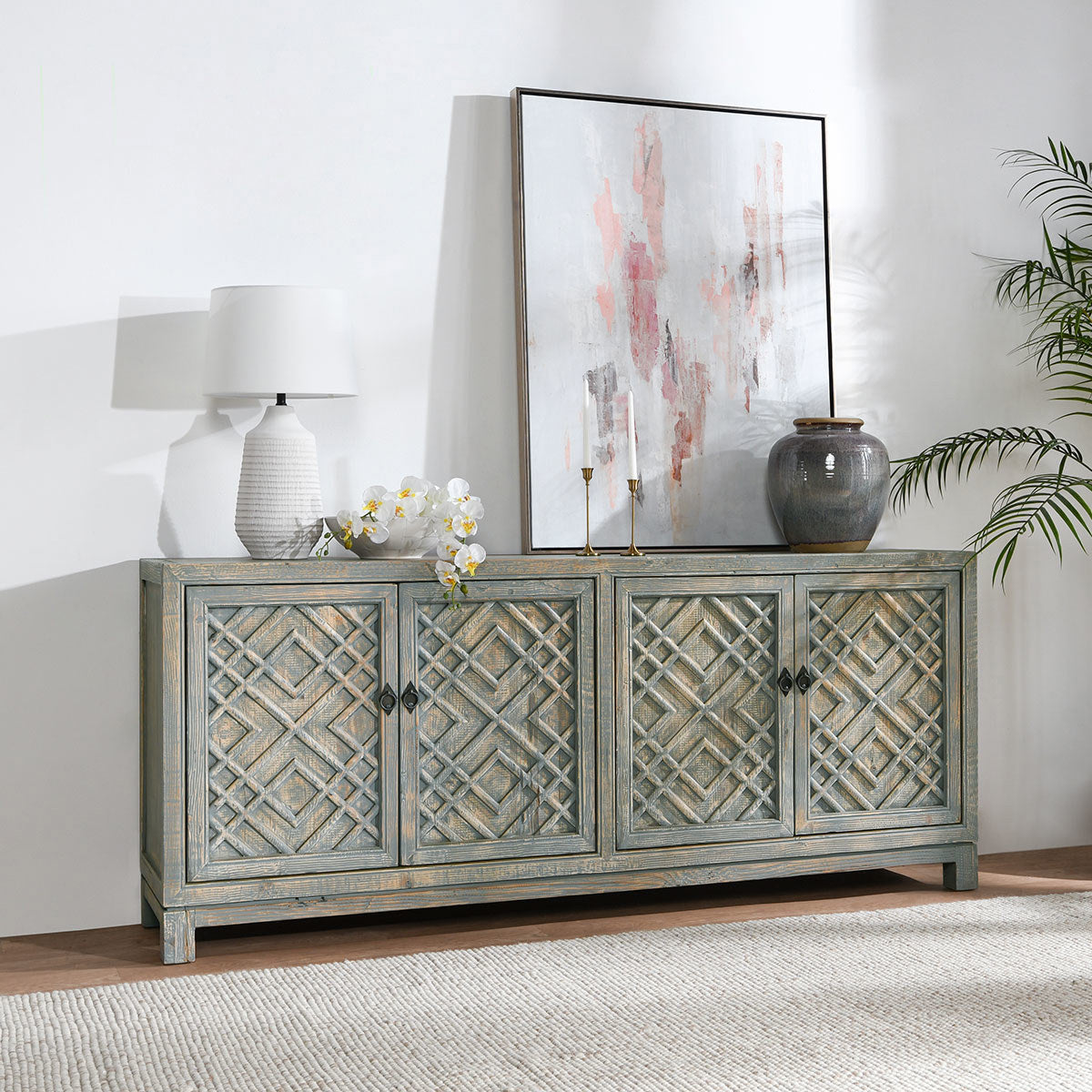 Classic Home Antigua 4 Door Cabinet