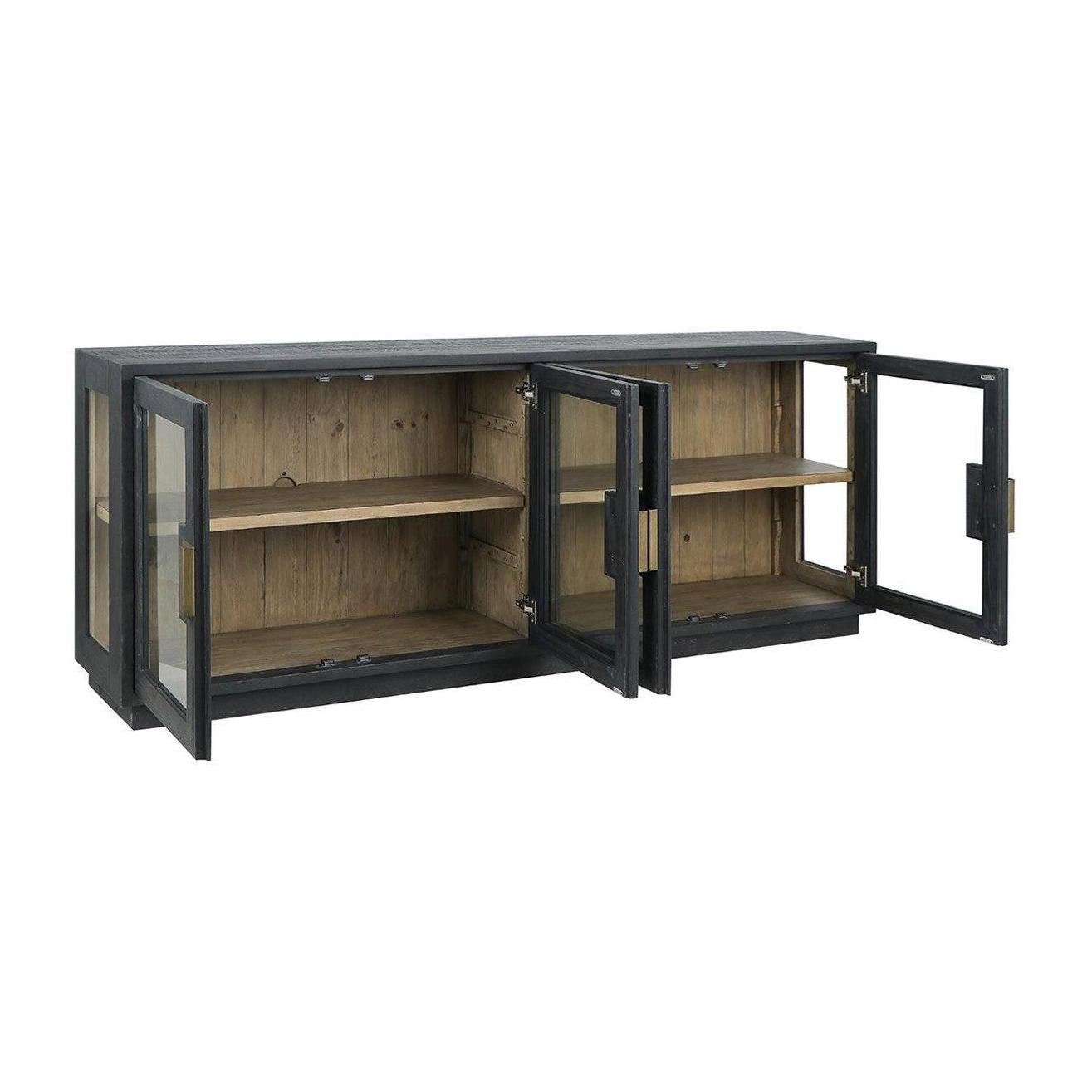 Classic Home Larson Solid Wood 4 Door Cabinet