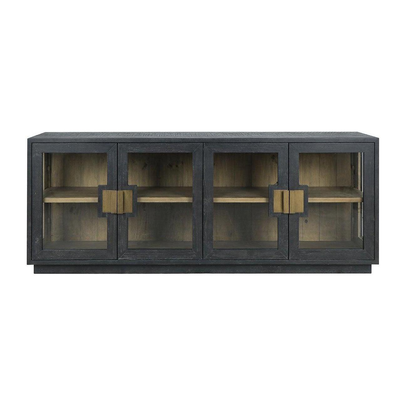 Classic Home Larson Solid Wood 4 Door Cabinet