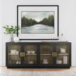 Classic Home Larson Solid Wood 4 Door Cabinet