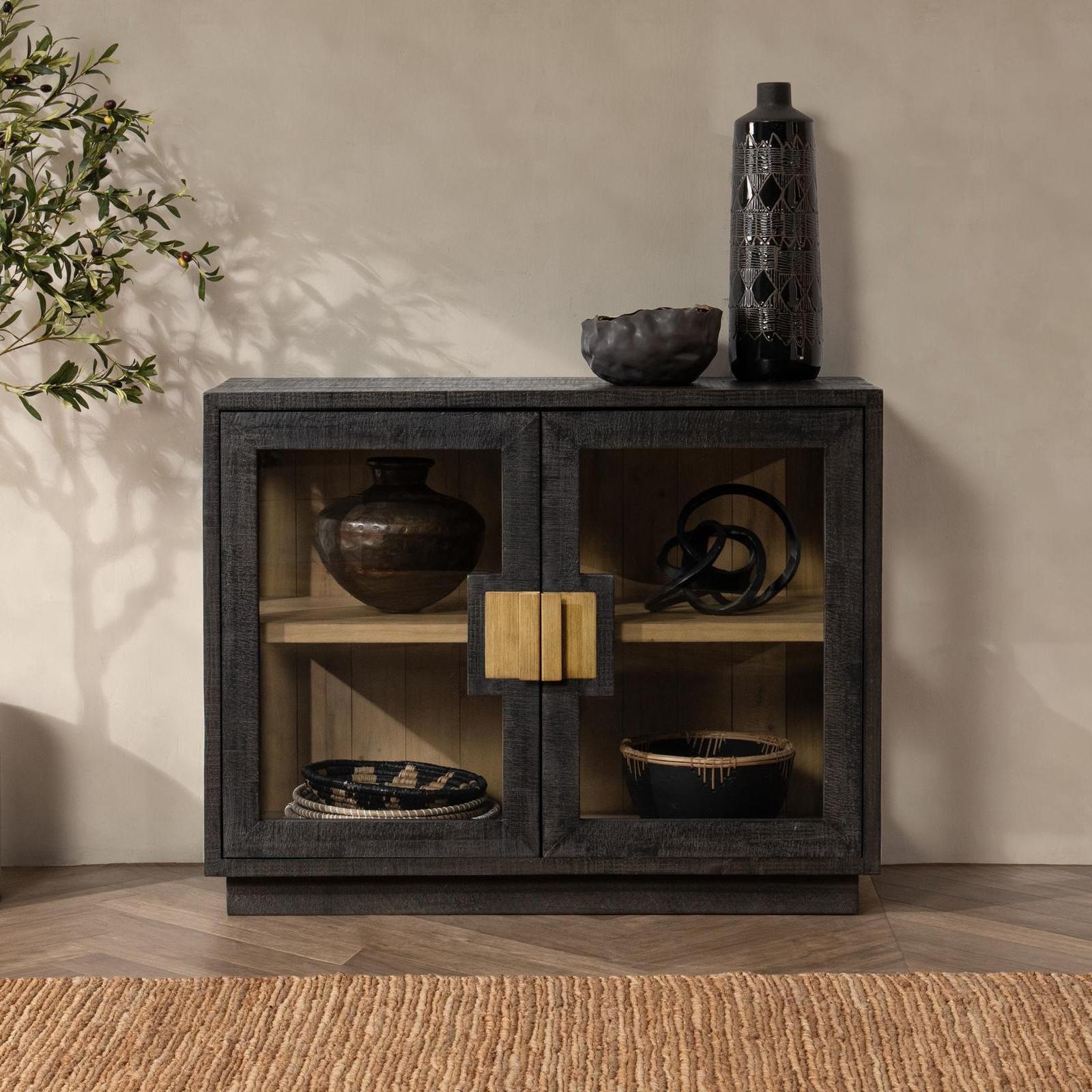Classic Home Larson Solid Wood 2 Door Cabinet
