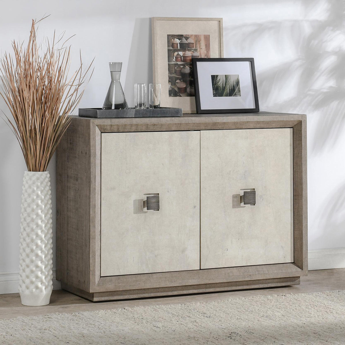 Classic Home Denver Solid Wood 2 Door Cabinet