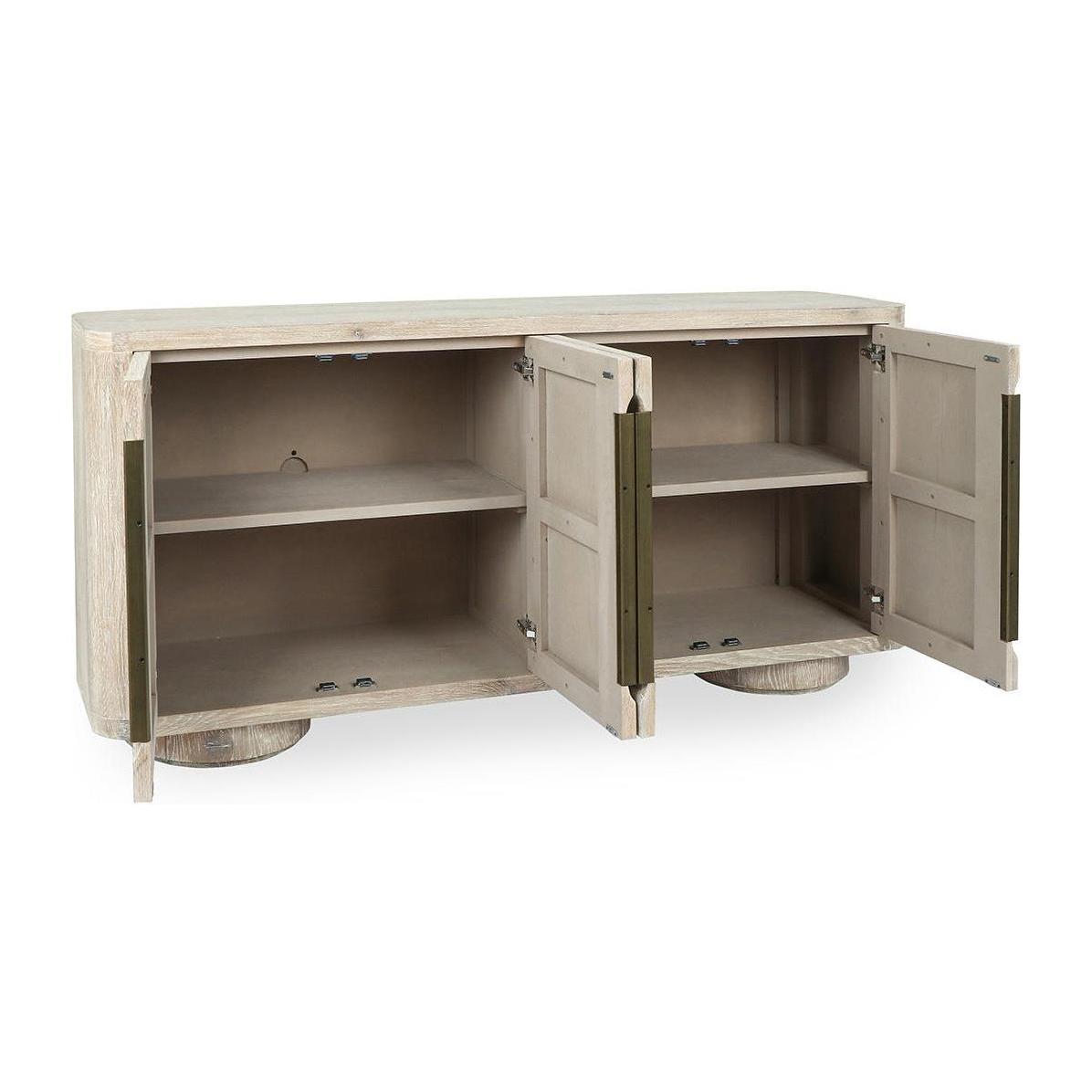 Classic Home Tiber Solid Wood 4 Door Buffet