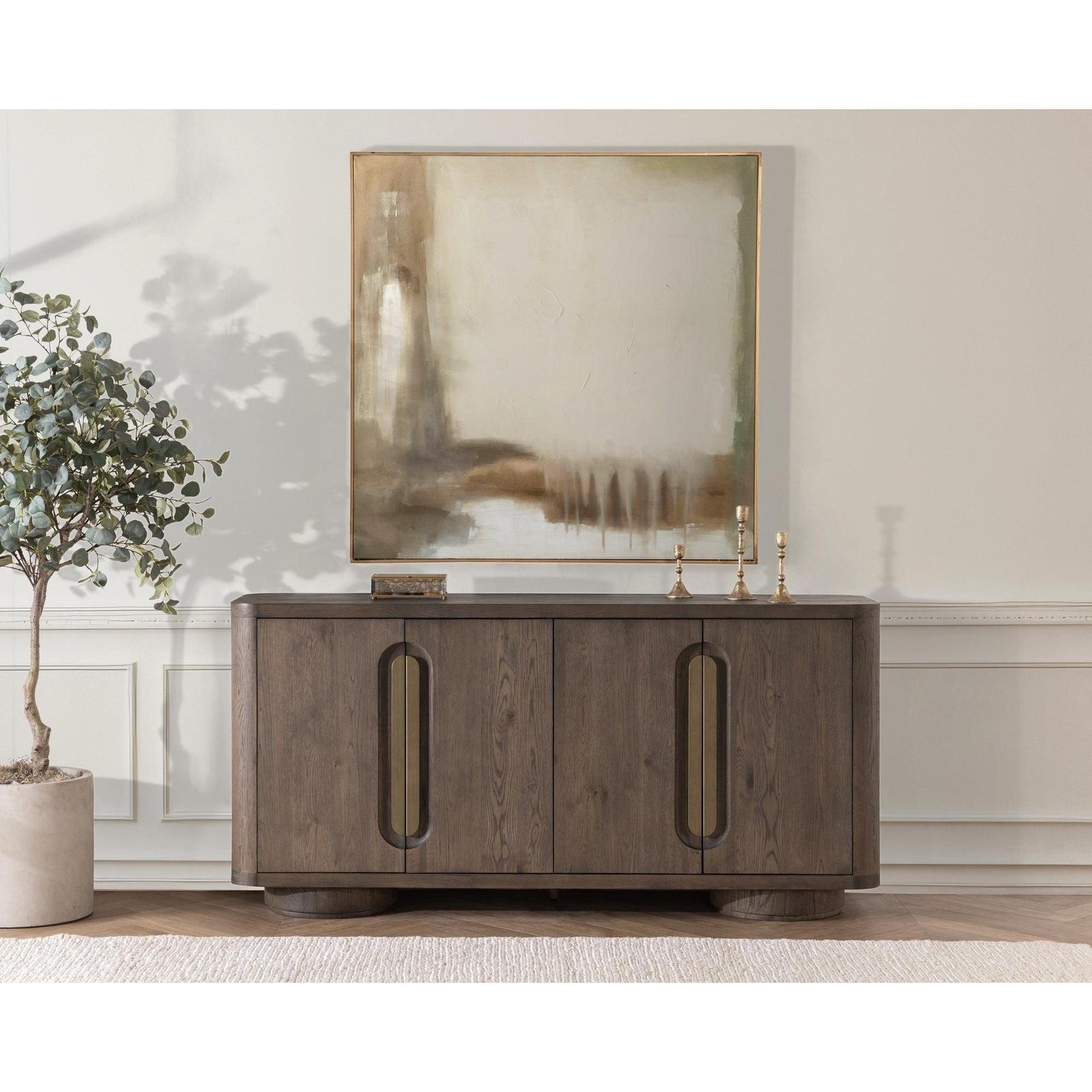 Classic Home Tiber Solid Wood 4 Door Buffet