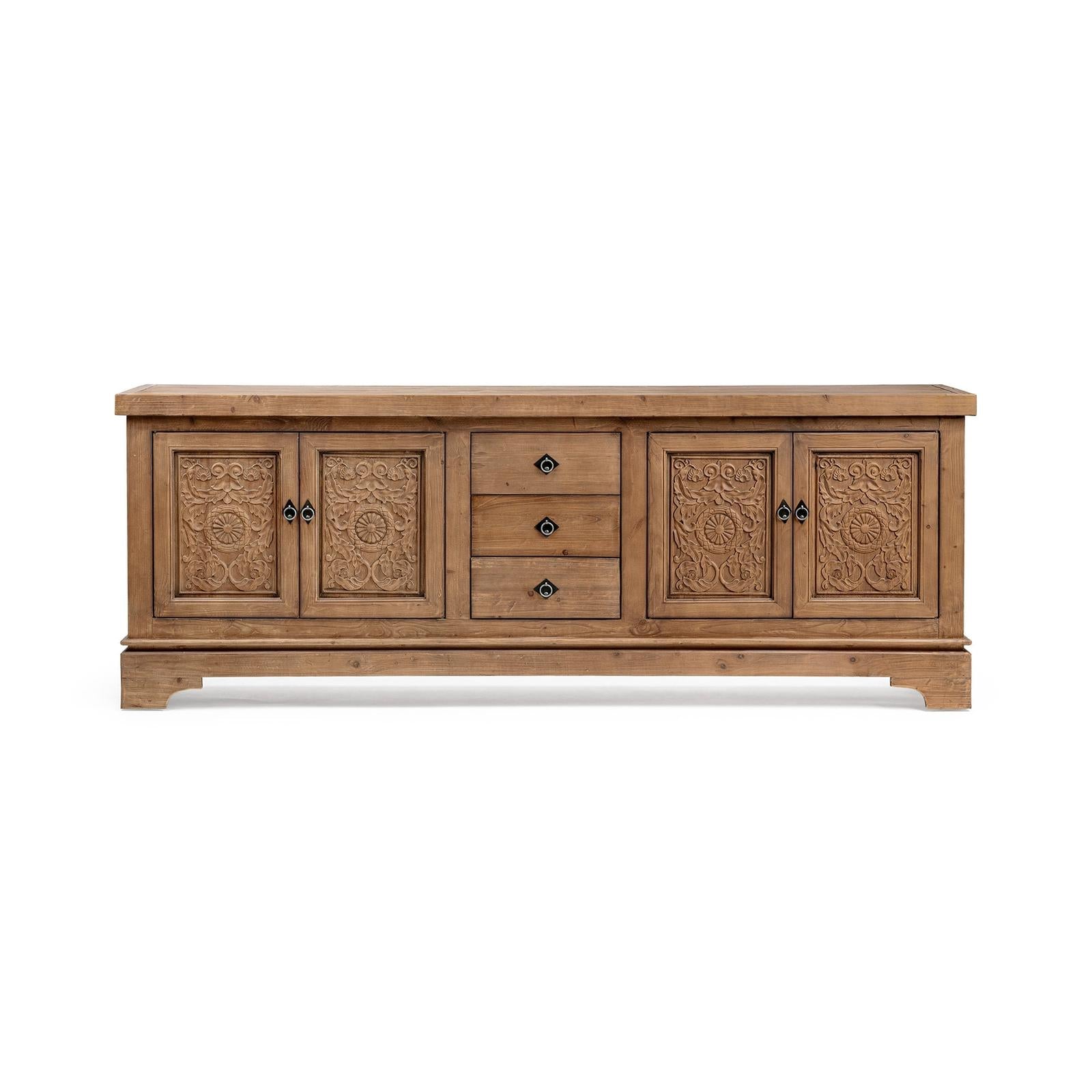 Classic Home Amita 3 Drawer and 4 Door Cabinet