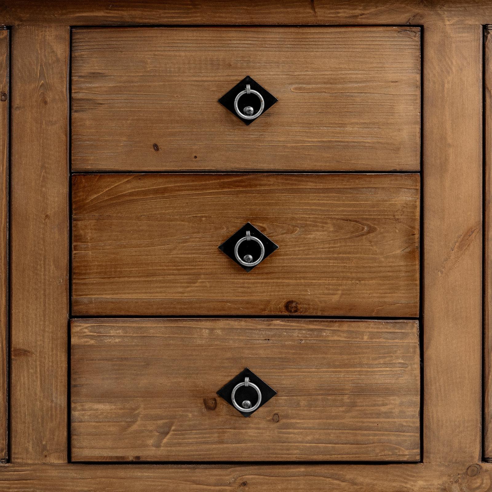 Classic Home Amita 3 Drawer and 4 Door Cabinet