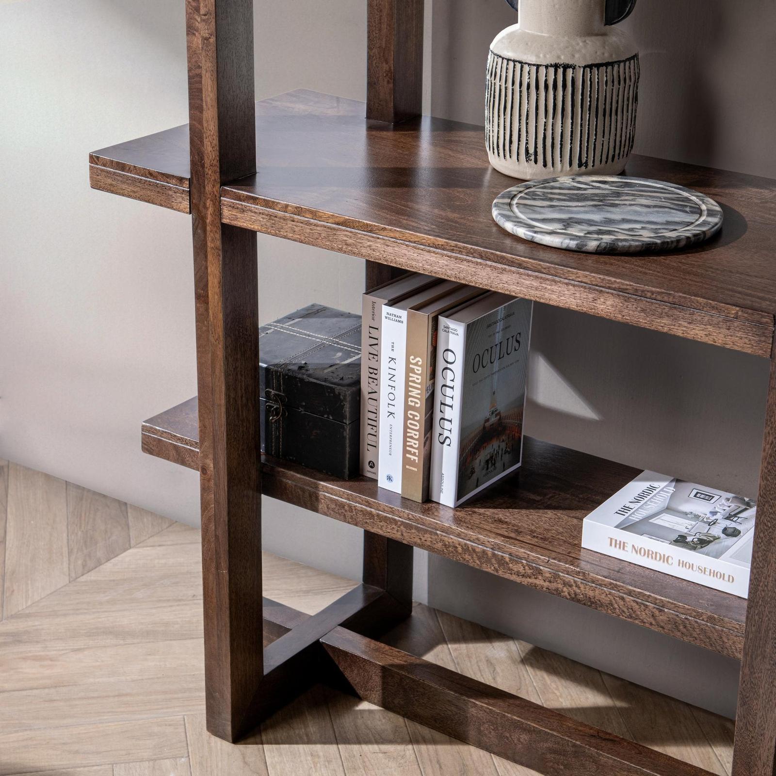Classic Home Sydney Solid Wood Bookcase