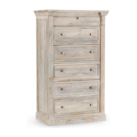 Classic Home Adelaide Solid Wood 6 Drawer Chest