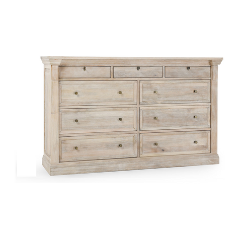 Classic Home Adelaide Solid Wood 9 Drawer Dresser