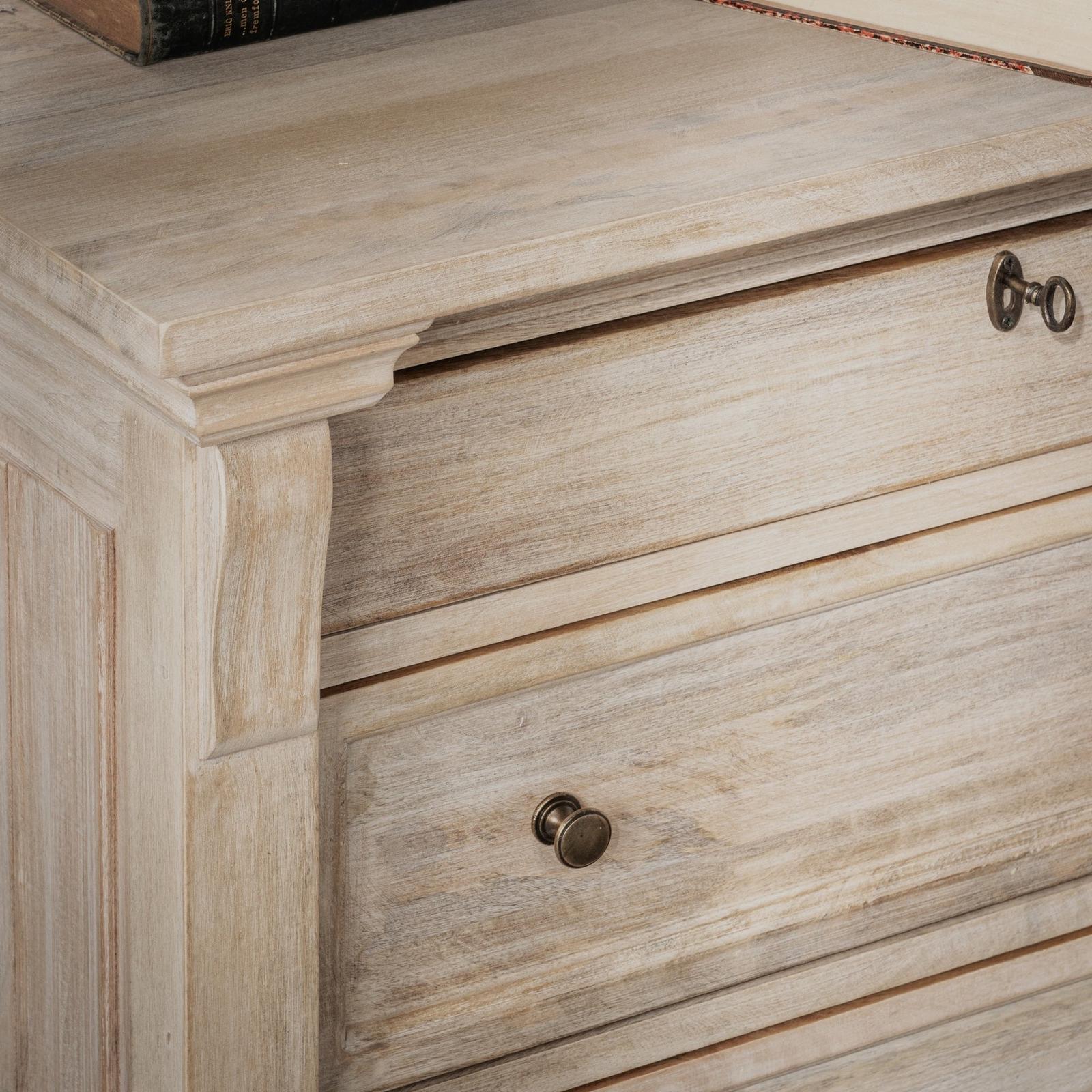 Classic Home Adelaide Solid Wood 3 Drawer Nightstand