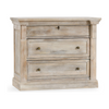 Classic Home Adelaide Solid Wood 3 Drawer Nightstand