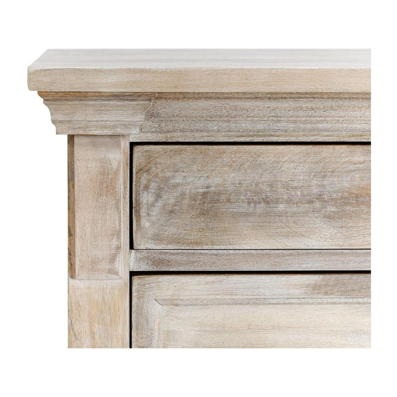 Classic Home Adelaide Solid Wood 3 Drawer Nightstand