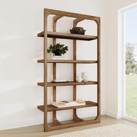 Classic Home Gordon Solid Wood Bookcase