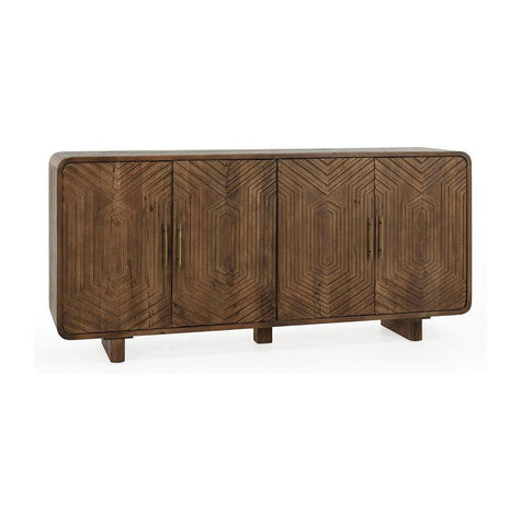 Classic Home Holmes Solid Wood 4 Door Buffet