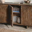 Classic Home Holmes Solid Wood 4 Door Buffet